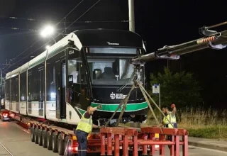 8’inci tramvay konforlu ulaşım ailesine katıldı