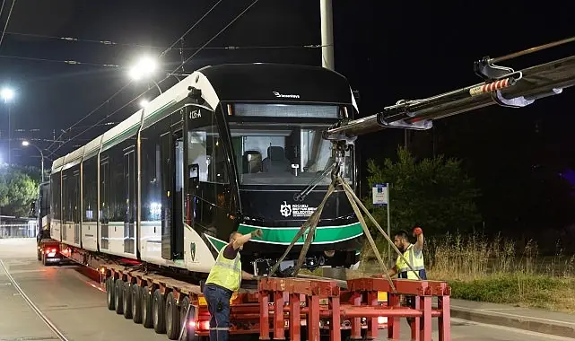 8’inci tramvay konforlu ulaşım ailesine katıldı