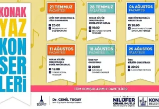 Konak Yaz Konserleri başlıyor