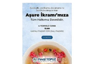 Milas Belediyesi Aşure İkramı Yapacak