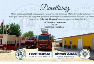 Milas Belediyesi Tarafından Yapımı Tamamlanan Hizmet Binası Törenle Açılıyor