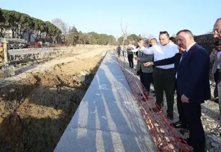 Tünel segmentleri İzmit’teki ana üretim alanına geldi