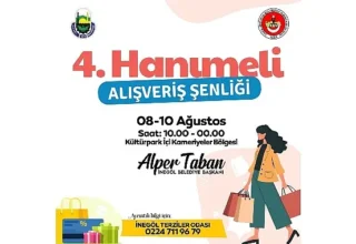 İnegöl’de Hanımeli Alışveriş Şenliği Başlıyor: Üç Gün Alışveriş Keyfi