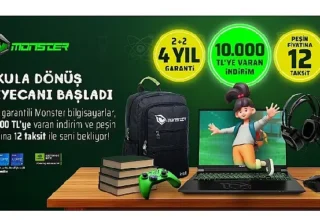 Monster’dan benzersiz okula dönüş kampanyası  Okula dönüş kampanyası başladı: 4 yıllık garanti ve 10 bin TL’ye varan indirim