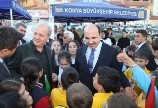 Doğanhisar’a Kazandırılan Meydan Düzenlemesi Hizmete Açıldı